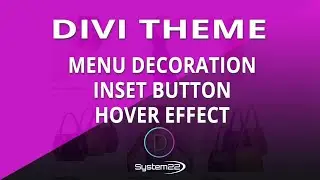 Divi Theme Menu Decoration Inset Button Hover Effect 👈