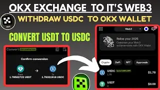 How to Convert USDT to USDC on OKX & Send to Web3 Wallet