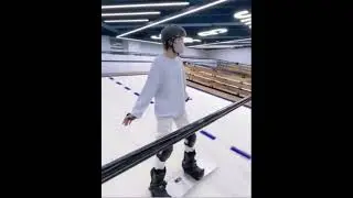 Practicing carefully skiing just because of the passion for skiing