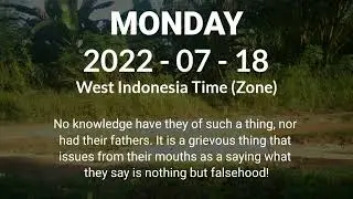 TODAY'S CALENDAR 2022-07-18