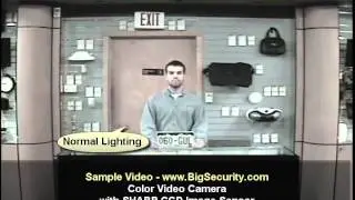 BigSecurity.com Color Video Camera with Sharp CCD Image Sensor Sample Video