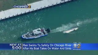 Boat Capsizes On Chicago River