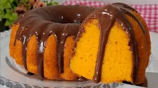SEM ERRO! APRENDA A FAZER BOLO DE CENOURA FOFINHO, ÚMIDO E DELICIOSO COM COBERTURA DE CHOCOLATE!!!
