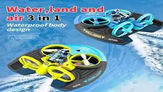 A must-have product! 4DRC Mini RC Drone Altitude Hold Headless Mode 3 in 1 Sea Land Air Flight 2.4