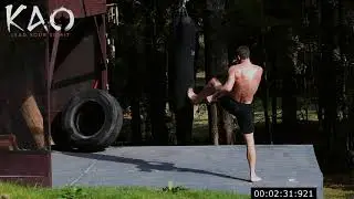 KAO open air green training. Altitude 3000m.