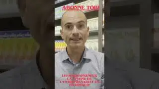 LePharmapreneur La chaine de l&rsquo;entreprenariat en pharmacie #entreprenariat #justice #pharmacie