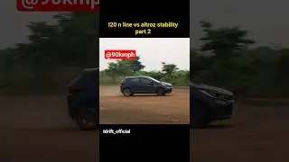 i20 n line vs tata altroz lane changing test at 90kmph #hyundai #tata