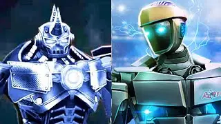 REAL STEEL WRB DARK FIEND против Bluebot, Fat Boy, Tackle, Danger Zone, Shogun и Aquabot