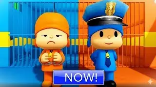 Pocoyo Prisoner vs Police Prison Run!  Obby Roblox Full GamePlay #Roblox #obby