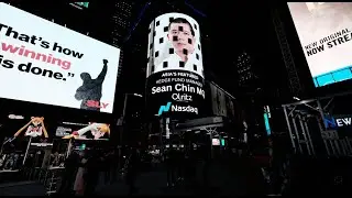 Sean Chin MQ on NASDAQ. Founder of Olritz Financial Group Featured in New York Time Square