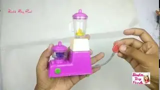 New Mini Mixer grinder for Kids | Pretend Play with Kitchen Set | Barbie Mixer Grinder