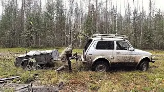 СРОЧНАЯ ОПЕРАЦИЯ ПО СПАСЕНИЮ ПРИЦЕПА ИЗ ЛЕСА!