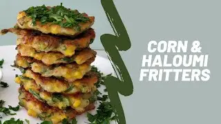 Corn & Haloumi Fritters 🌽🧀