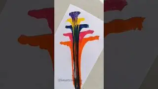 Reverse Thread Art 🧡| Sting pull art 😍 #shorts #bmartcreations #easydrawing #youtubeshorts #creative