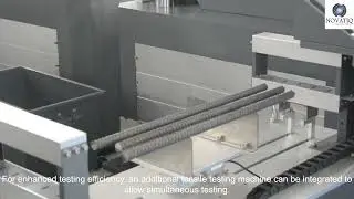 Fully automated rebar tensile testing system