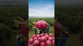 Giant Dragonfruit | Fresh Fruit Harvest from the Farm | FruitAI 🍎🍌🍇 #farmadventures #farmlife