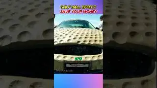 Golf Ball Effects Car🤯😱 #mythbusters #science #physics #shorts #myths #mythbusting #facts #ytshorts