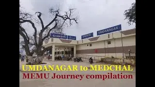 MMTS Phase 2 Journey compilation | Umdanagar to Cavalry Barracks | Onboard UR - MED MEMU #scr #vlog
