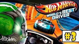 Hot Wheels: World's Best Driver - Walkthrough - Part 3 - Green Super Fast (Stage 3) HD