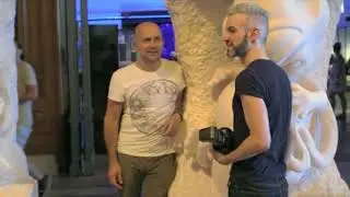 Sky Arts: Frederic Aranda photographing British artist Marc Quinn for Vanity Fair