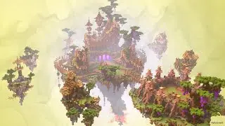 Playing CubeCraft Skyblock (completed lord of the soup quest)
