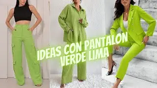 PANTALON EN VERDE LIMA COMO COMPLEMENTAR Y COMBINAR👜LIME GREEN PANTS HOW TO COMPLEMENT AND COMBINE👓