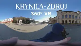 Krynica-Zdrój - Spacer po centrum zimą | film 360° VR Video