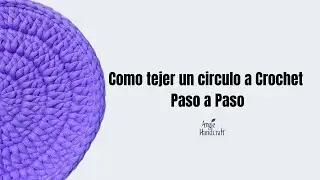 Como tejer circulo Crochet con vareta / punto alto| Tutorial paso a paso 