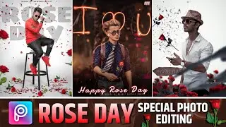 Rose Day Photo Editing | Rose Day Photo Editing In Picsart | Valentine's day Photo Editing