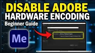How to disable Adobe Media Encoder hardware encoding - Beginner Guide
