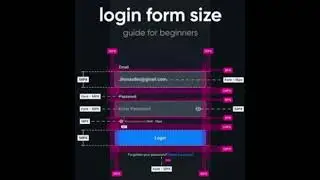 LOGIN FORM SIZE GUIDE FOR BEGINNERS #login_form #loginform #webdesign