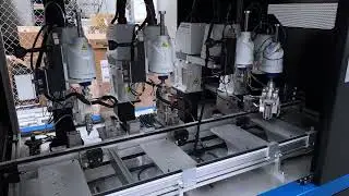 Custom Robotic Cell under construction by Fancort Industries, Inc.