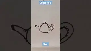 drawing teapot / kitchen utensils