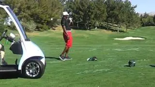 MICHAEL JORDAN GOLF WARM UP.  SHADOW CREEK GOLF COURSE LAS VEGAS