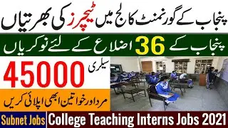 CTIs Higher Education Department Punjab Jobs 2021 | CTI Jobs 2021 | Govt Jobs 2021 Punjab