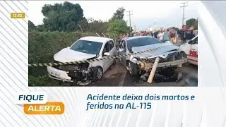 Acidente deixa dois mortos e feridos na AL-115, em Arapiraca
