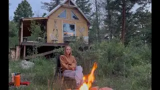 9 days at our Tiny off grid cabin high in the Colorado mountains, part 2! Stella is here!