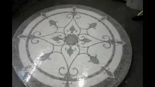 60 inch Round Mosaic Medallion Tumbled- Model Majestic - Medallionsplus.com