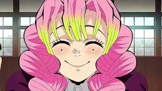 🤣 Tanjiro trains with Mitsuri 4K