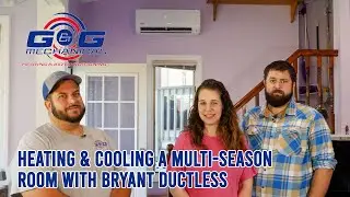 A Bryant Ductless Mini-Split Heats and Cools a Cherry Hill, NJ Sunroom
