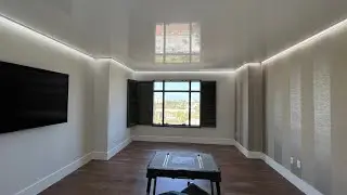 Reflective Mirror Ceiling Before & After