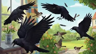 Crow Coming to House Everyday | Morning Feedings #crowsounds
