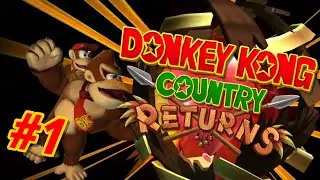 Donkey Kong Country Returns (Wii) - Gameplay Walkthrough #1 - Jungle World