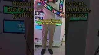 Flexible LED Matrix Panel APP Programmable Scrolling Pattern Animation Image Digital Signs