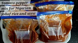 How to make tomato-pepper mix for your Nigerian jollof rice and stews #recipe #nigerianfood