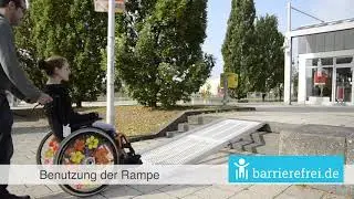 Rollstuhlrampe: Flächenrampe klappbar