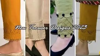 Lawn cotton Trouser designs || Latest Trouser Designs Ideas || Trendy Summer Trouser Collection 2023