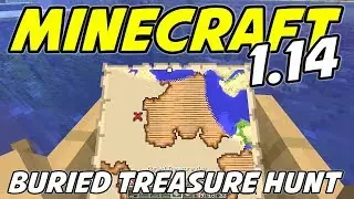 Minecraft 1.14 - BURIED TREASURE HUNT - Minecraft 1.14 Playthrough - Ep 6