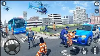 Police Bus Rescue Driving Simulator - US Prisoner Bus Transporter Driving 3D - Android Gameplay