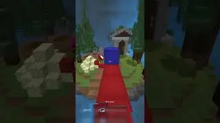 BEST BLOCK CLUTCH IN MINECRAFT  #minecraft #hypixel #bedwars